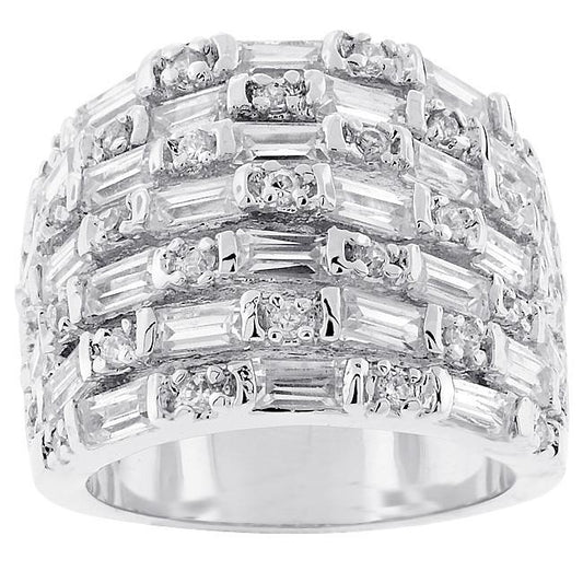 Multi Row Cubic Zirconia Fashion Ring freeshipping - Higher Class Elegance