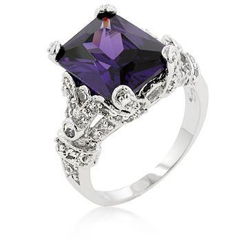Amethyst Purple Princess Ring freeshipping - Higher Class Elegance