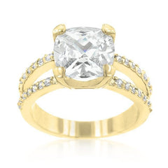 Double Band Cubic Zirconia Engagement Ring freeshipping - Higher Class Elegance