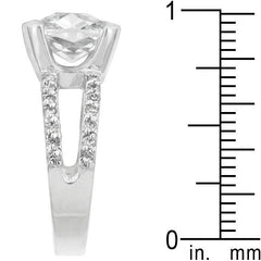 Double Band Cubic Zirconia Engagement Ring freeshipping - Higher Class Elegance