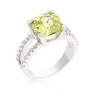 Fabulous Peridot Engagement Ring freeshipping - Higher Class Elegance