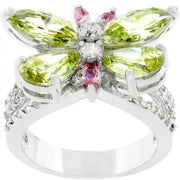 Rhodium Plated Butterfly Cocktail Ring freeshipping - Higher Class Elegance