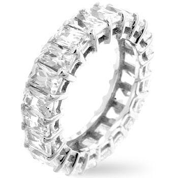 Radiant Cut Eternity Band freeshipping - Higher Class Elegance