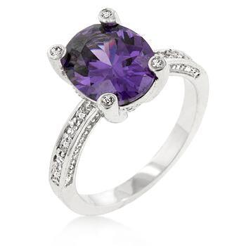 Purple Anniversary Ring freeshipping - Higher Class Elegance