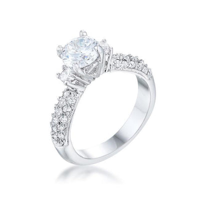 Classic Pave Bridal Ring freeshipping - Higher Class Elegance