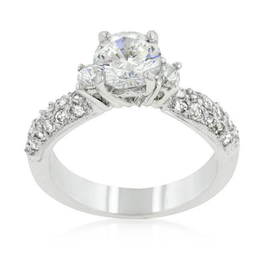 Classic Pave Bridal Ring freeshipping - Higher Class Elegance