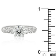 Classic Pave Bridal Ring freeshipping - Higher Class Elegance