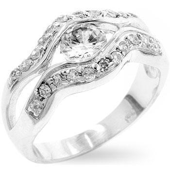 Silver Eye Cocktail Ring freeshipping - Higher Class Elegance