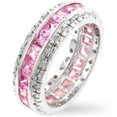 Pretty in Pink Eternity Band freeshipping - Higher Class Elegance