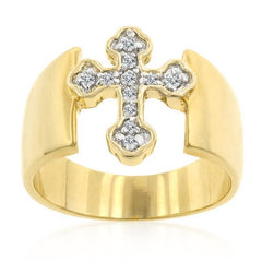 Two-tone Finish Cross Ring freeshipping - Higher Class Elegance