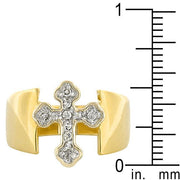 Two-tone Finish Cross Ring freeshipping - Higher Class Elegance