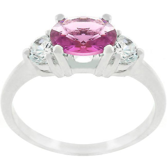 Oval Treble Cubic Zirconia Ring freeshipping - Higher Class Elegance