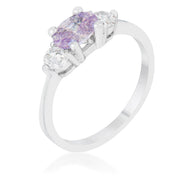 Miranna 1.2ct Lavender CZ Rhodium Classic Oval Ring freeshipping - Higher Class Elegance