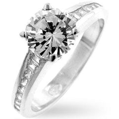 Cubic Zirconia Engagement Ring freeshipping - Higher Class Elegance