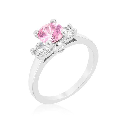 Mini Pink Ice Triplet Ring freeshipping - Higher Class Elegance