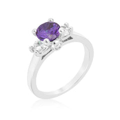 Mini Amethyst Triplet Ring freeshipping - Higher Class Elegance