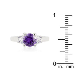 Mini Amethyst Triplet Ring freeshipping - Higher Class Elegance