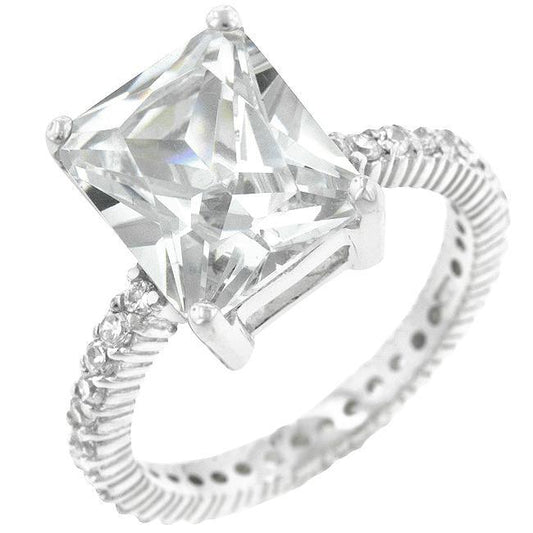 Radiant Cut Engagement Ring freeshipping - Higher Class Elegance