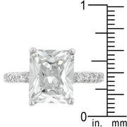 Radiant Cut Engagement Ring freeshipping - Higher Class Elegance