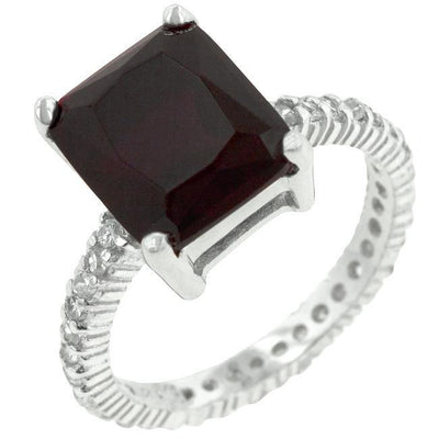 Radiant Cut Ruby Engagement Ring freeshipping - Higher Class Elegance