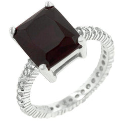 Radiant Cut Ruby Engagement Ring freeshipping - Higher Class Elegance