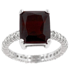 Radiant Cut Ruby Engagement Ring freeshipping - Higher Class Elegance