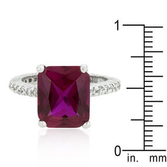 Radiant Cut Pink Engagement Ring freeshipping - Higher Class Elegance