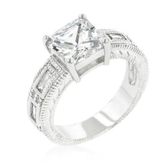 Clear Cubic Zirconia 5-Stone Ring freeshipping - Higher Class Elegance