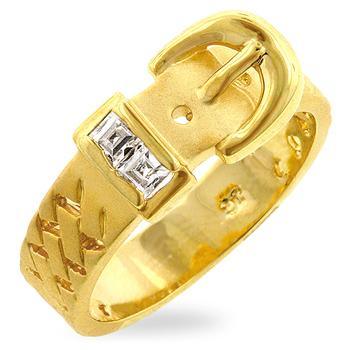 Golden Buckle Ring freeshipping - Higher Class Elegance