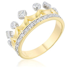 Two Tone Crown Ring freeshipping - Higher Class Elegance