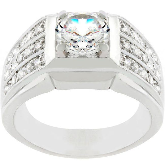 Rock Solid Cubic Zirconia Ring freeshipping - Higher Class Elegance