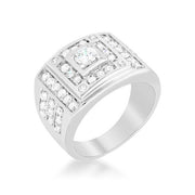 Geometric Cubic Zirconia Ring freeshipping - Higher Class Elegance