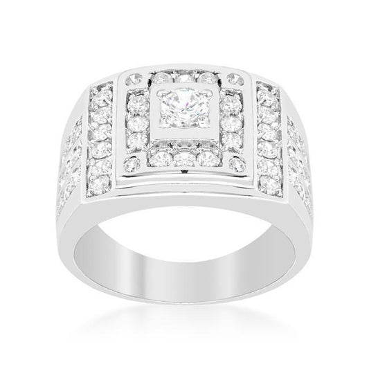 Geometric Cubic Zirconia Ring freeshipping - Higher Class Elegance
