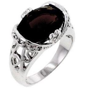 Smokey Filigree Cocktail Ring freeshipping - Higher Class Elegance