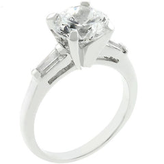 Classic Triple White Engagement Ring freeshipping - Higher Class Elegance