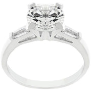 Classic Triple White Engagement Ring freeshipping - Higher Class Elegance