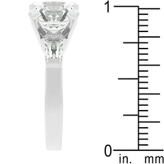 Classic Triple White Engagement Ring freeshipping - Higher Class Elegance
