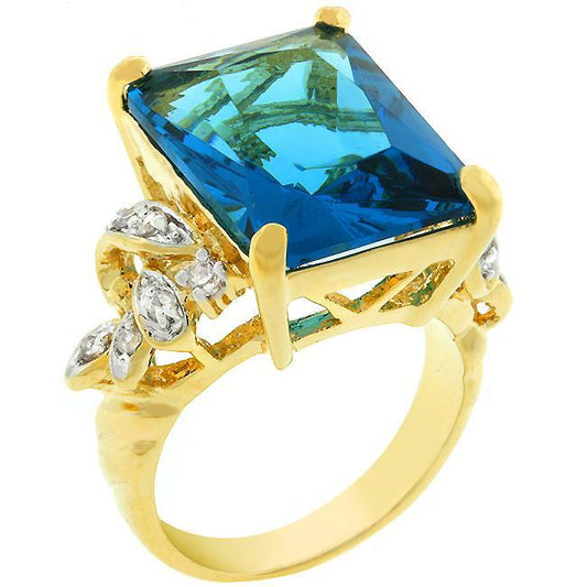 Blue Lagoon Cocktail Ring freeshipping - Higher Class Elegance