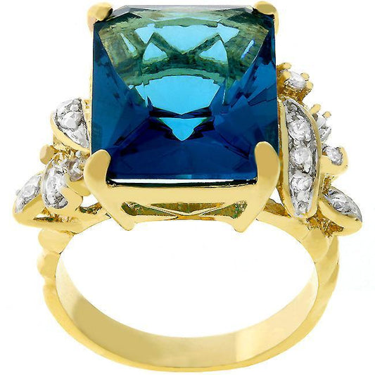 Blue Lagoon Cocktail Ring freeshipping - Higher Class Elegance