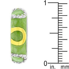 Apple Green Enamel Horseshoe Ring freeshipping - Higher Class Elegance