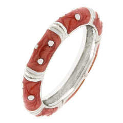 Marble Pink Enamel Stacker Ring freeshipping - Higher Class Elegance