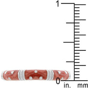 Marble Pink Enamel Stacker Ring freeshipping - Higher Class Elegance