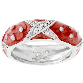 Marbled Pink Enamel Ring freeshipping - Higher Class Elegance