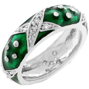 Marbled Forest Green Enamel Ring freeshipping - Higher Class Elegance