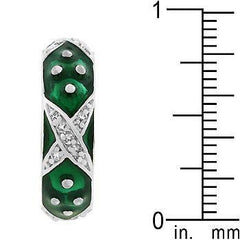Marbled Forest Green Enamel Ring freeshipping - Higher Class Elegance