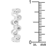 Bezel Set Clear CZ Eternity Band freeshipping - Higher Class Elegance