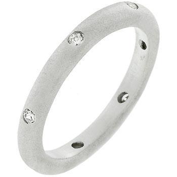 Matte Silver Wedding Band freeshipping - Higher Class Elegance