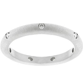 Matte Silver Wedding Band freeshipping - Higher Class Elegance