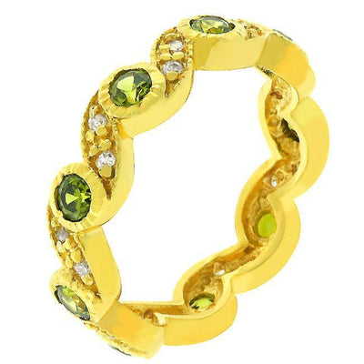 Olive Leaves Eternity Ring freeshipping - Higher Class Elegance