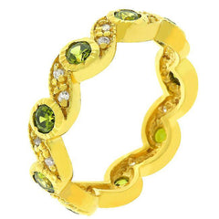 Olive Leaves Eternity Ring freeshipping - Higher Class Elegance